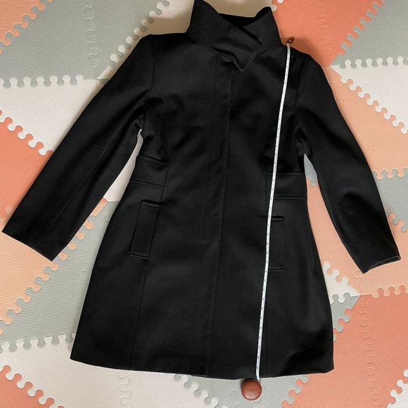 LE CHÂTEAU Black Fully Lined Wool Pea Coat (Size XXL) - Picture 4 of 16